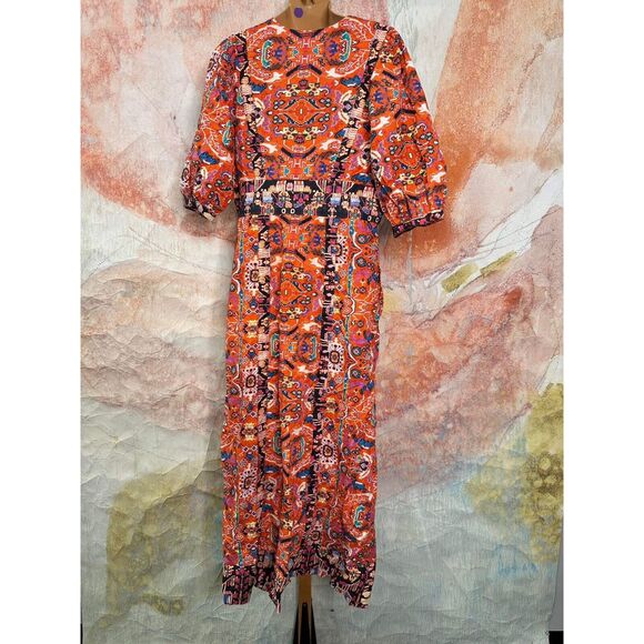 Free People Floral Maxi Dress Size 10 - Picture 10 of 11